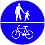 znak drogowy ścieżka rowerowa